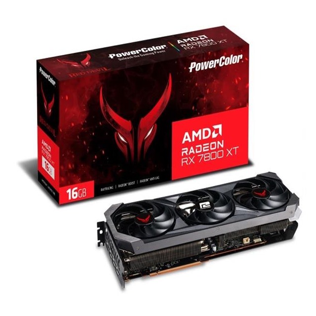 撼訊 RX7800XT Red Devil 16G OC RGB GDDR6 256bit AMD 顯示卡