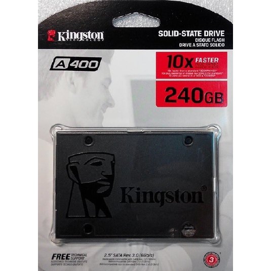 【1768購物網】Kingston 金士頓SA400 240GB SSD 500/350MBS ( SA400S37/240G ) 建達