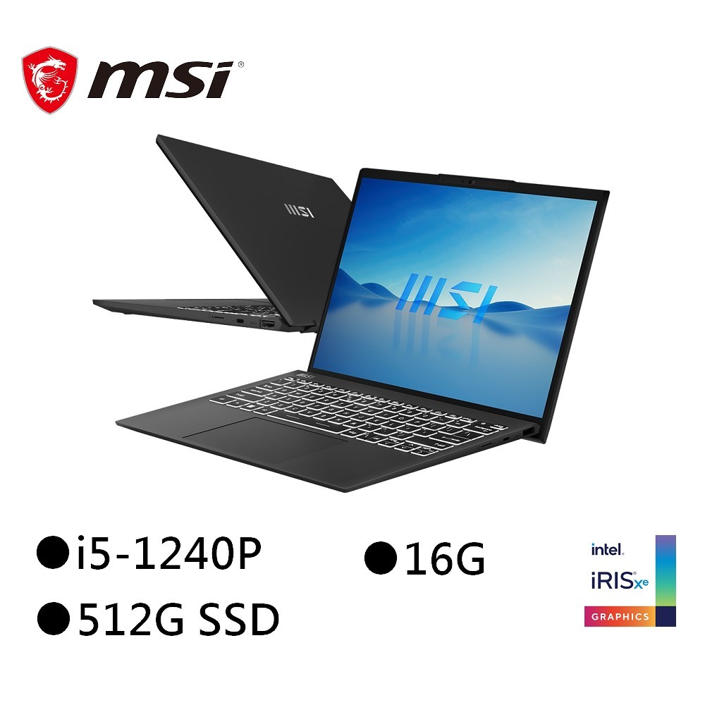 MSI微星 Prestige 13Evo A12M-234TW 13.3吋輕薄商務筆電(i5-1240P/16G/512GB SSD/Win11)