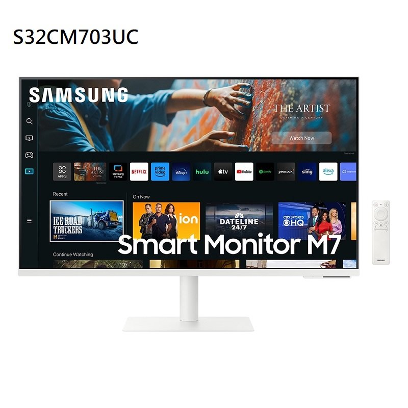 米特3C數位–SAMSUNG 三星 S32CM703UC 32型 4K HDMI Type-C 智慧聯網螢幕