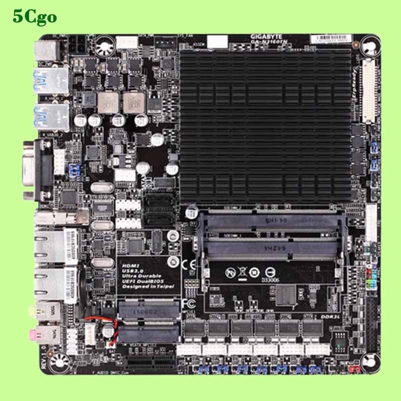 5Cgo【代購七天交貨Gigabyte/技嘉GA-N3160TN主機板 4核處理器 雙網口六串口 板載DC LVDS J3160