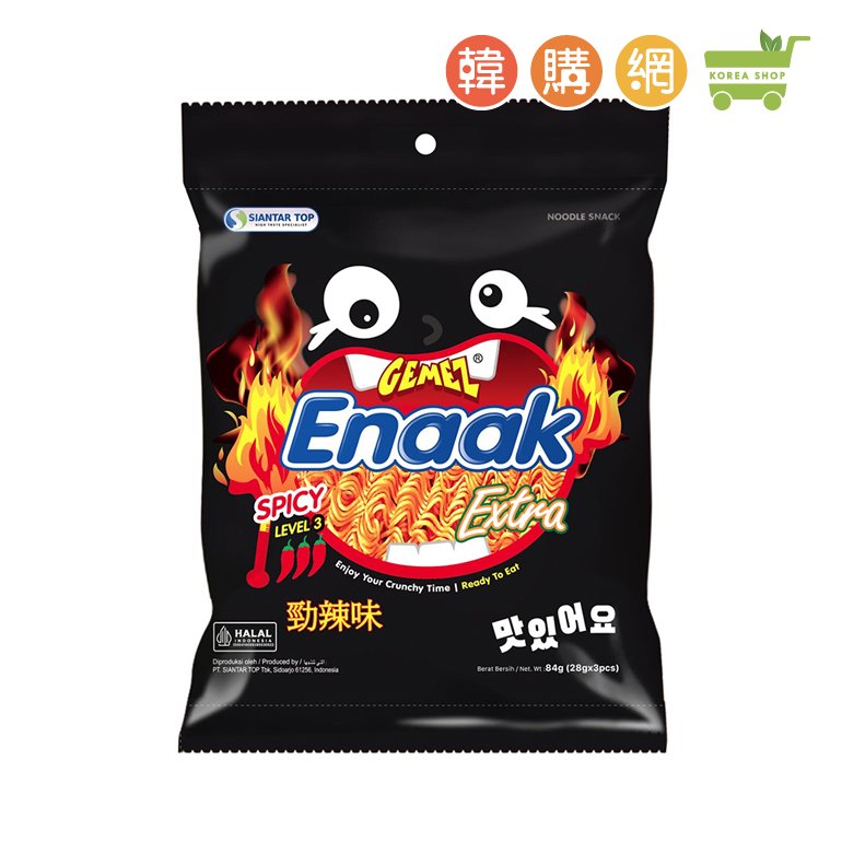 韓國Enaak韓式小雞麵(勁辣味)袋裝84g(28gX3)【韓購網】
