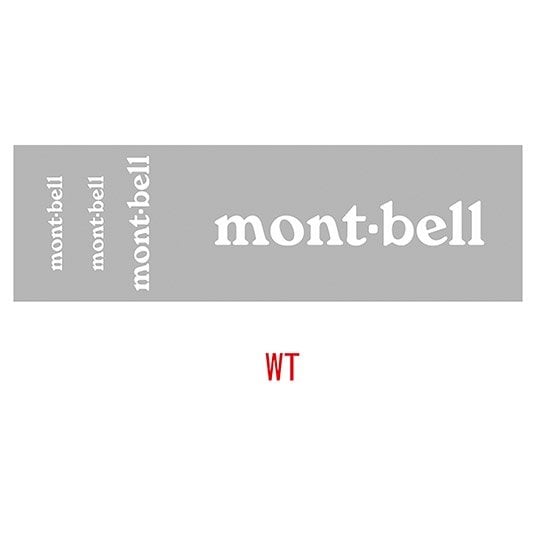 日本mont-bell Mont Bell Logo 轉印貼紙35mm 50mm 100mm 白 # 1124931WT