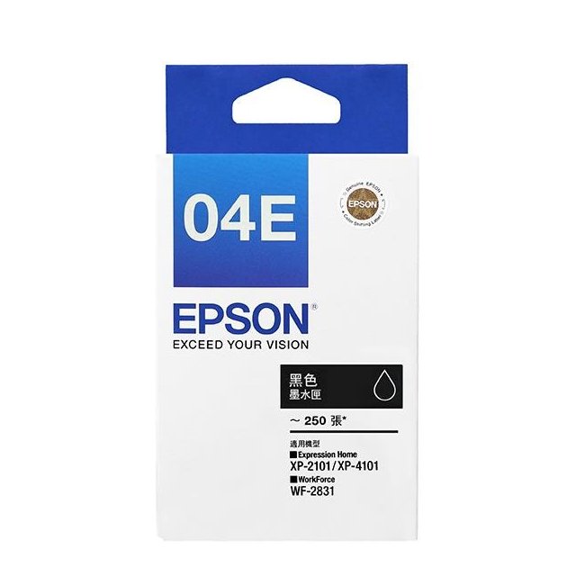 【1768購物網】EPSON C13T04E150 黑色墨水匣 (04E)