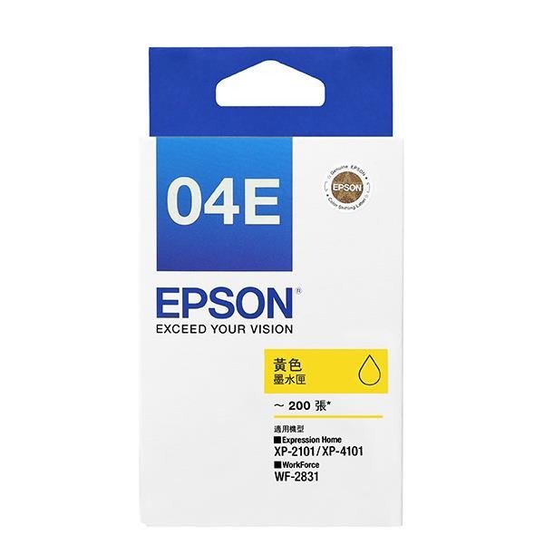 【1768購物網】EPSON C13T04E450 黃色墨水匣 (04E)