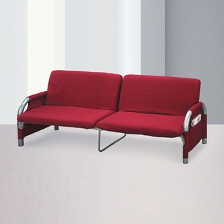 【CB423-110856】雙人坐臥兩用沙發床(紅)(S085)