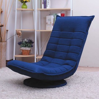 【CB423-2966095】享受家360度旋轉多段式和室椅(藍色)