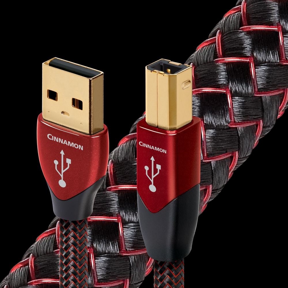 ─ 新竹立聲 ─ 歡迎來店試聽 AudioQuest Cinnamon USB A to B 發燒訊號線 皇佳公司貨($3500)