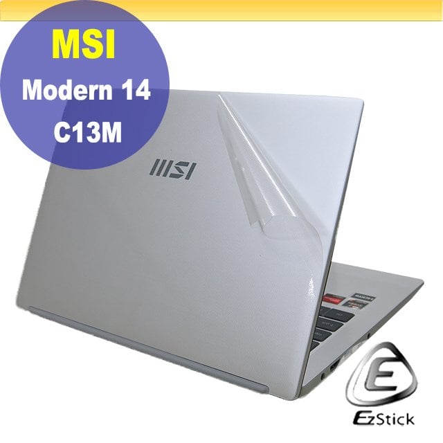 【Ezstick】MSI Modern 14 C13M 二代透氣機身保護貼 DIY 包膜