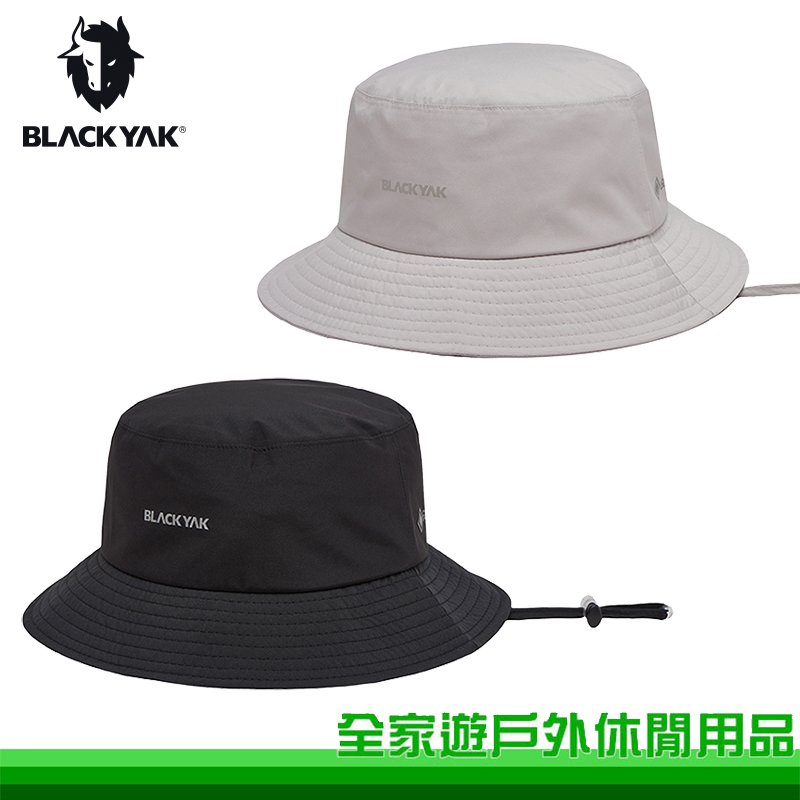 【全家遊戶外】BLACKYAK 韓國 GORETEX防水漁夫帽 象牙白 黑 登山帽/圓盤帽/戶外帽/遮陽帽 CB2NAH02