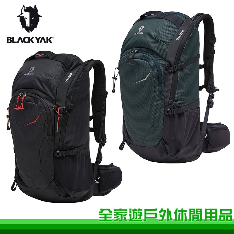 【全家遊戶外】BLACKYAK 韓國 YAK HORN 35L 登山背包 深綠 黑 旅行背包 健行背包 後背包 CB2NBF03