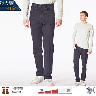 【NST Jeans】加大尺碼 查克 硬挺無刷色 男牛仔工作褲(中腰直筒) 395-66807/3861