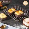 【美國Chefmade】長方形 小蛋糕不沾模-4入組(CM103)