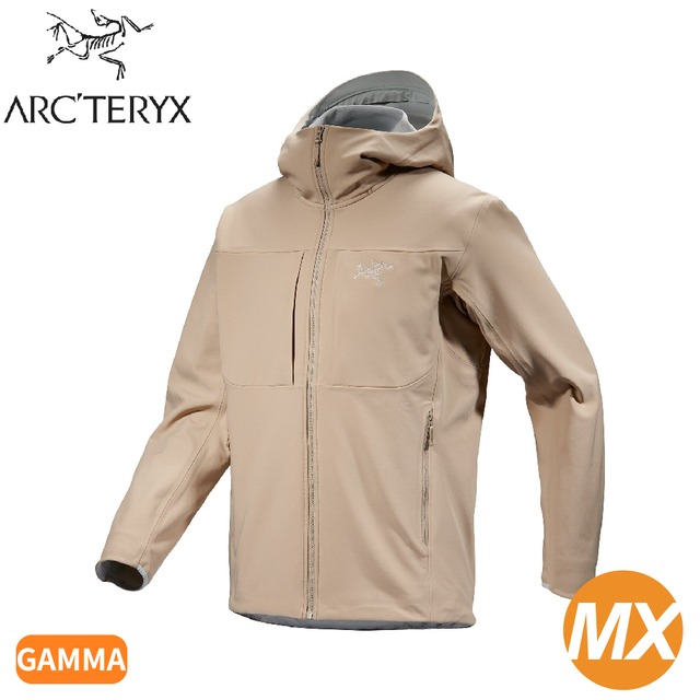 【ARC''TERYX 始祖鳥 男 Gamma MX軟殼外套(連帽)《煙燻棕》】X000006375/防水防風夾克/衝鋒衣