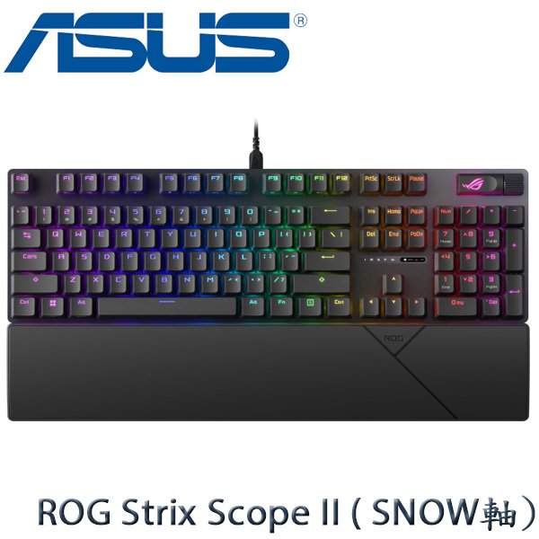 【MR3C】送$100禮券 含稅 華碩 ROG Strix Scope II 機械電競鍵盤 ROG NX SNOW軸 PBT中文