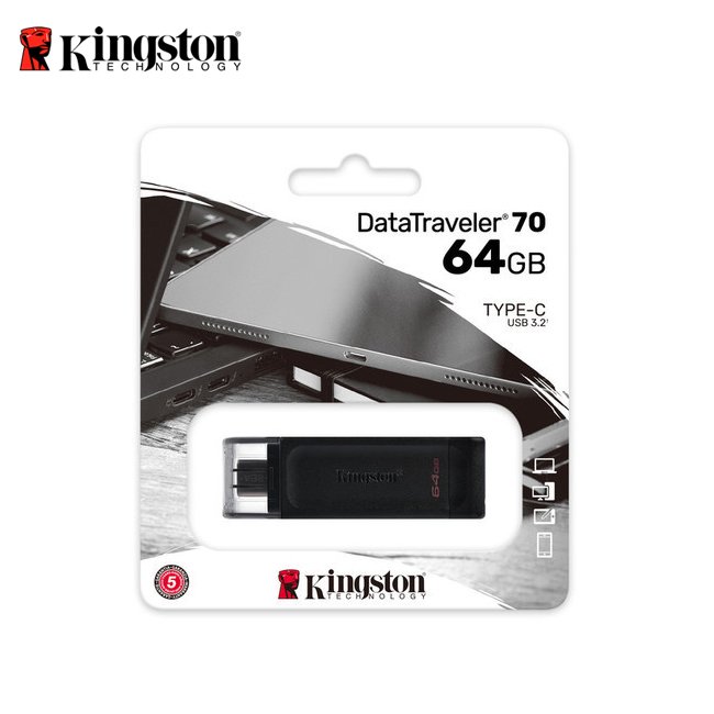 金士頓 Kingston 64GB DataTraveler 70 USB 隨身碟 USB Type-C 隨身儲存裝置 (KT-DT70-64G)