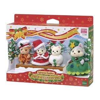 日本森林家族 歡樂聖誕好朋友組 _EP14921 (內含4隻玩偶)