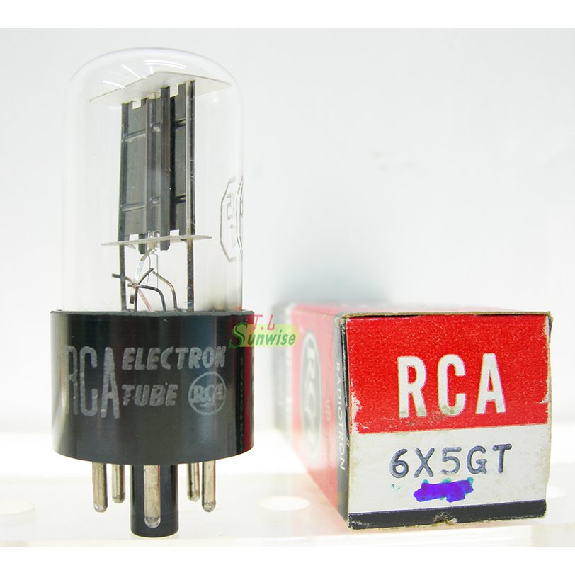 6X5 ︽NO:6508 美國 RCA 6X5GT (NIB) 真空管 ( 大陸 6Z5P 升級管 ; VT126 ; EZ35 ; 6U5C ; CV572 ; CV573 ) 黑屏 方環 1只