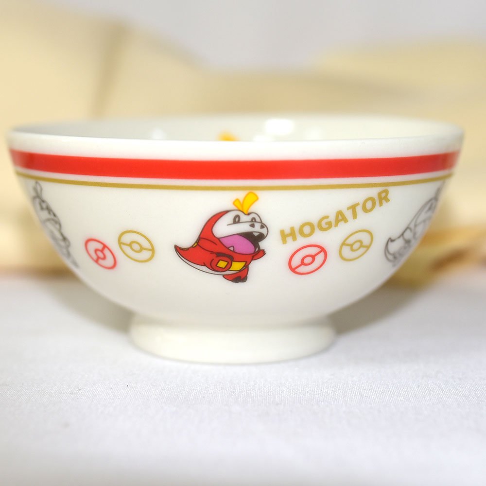 呆火鱷 寶可夢 茶碗 湯碗 磁器 日本製正版