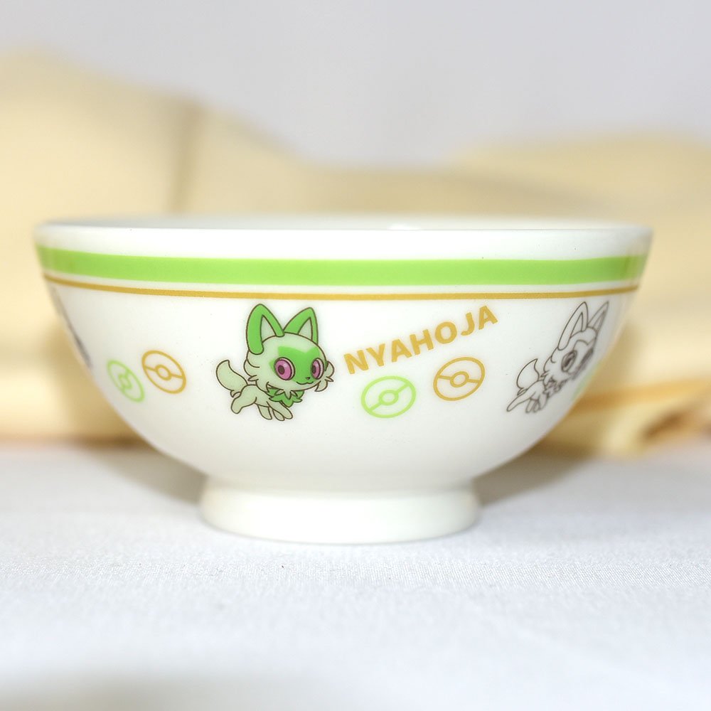 新葉喵 寶可夢 茶碗 湯碗 磁器 日本製正版