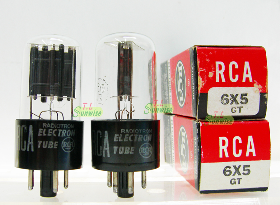 6X5 ︽NO:6535 美國RCA 6X5GT (NIB) 1對真空管( 大陸6Z5P 升級管