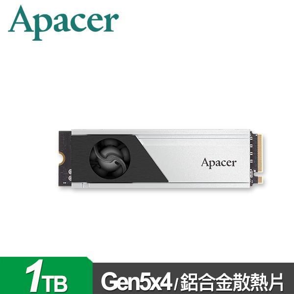 (聊聊享優惠) Apacer宇瞻 AS2280F4 1TB(散熱片) M.2 PCIe 5.0 SSD (台灣本島免運費)