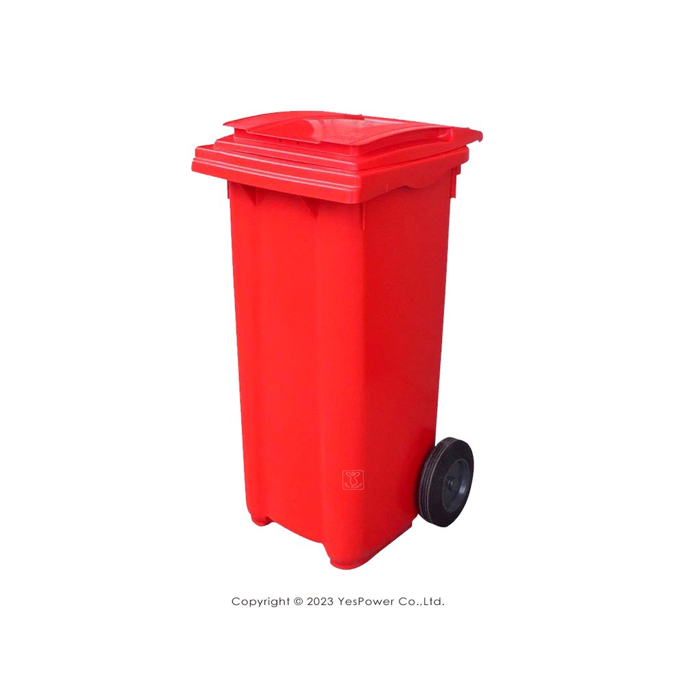 RB-120R 二輪回收托桶 (紅) 120L 二輪回收托桶/垃圾子車/托桶/120公升