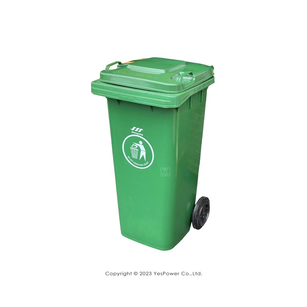 ERB-120G 經濟型托桶(綠)120L 二輪回收托桶/垃圾子車/托桶/120公升