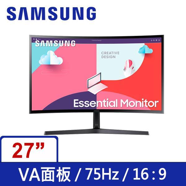 (聊聊享優惠) SAMSUNG 27吋S27C366EAC 曲面顯示器(台灣本島免運費)