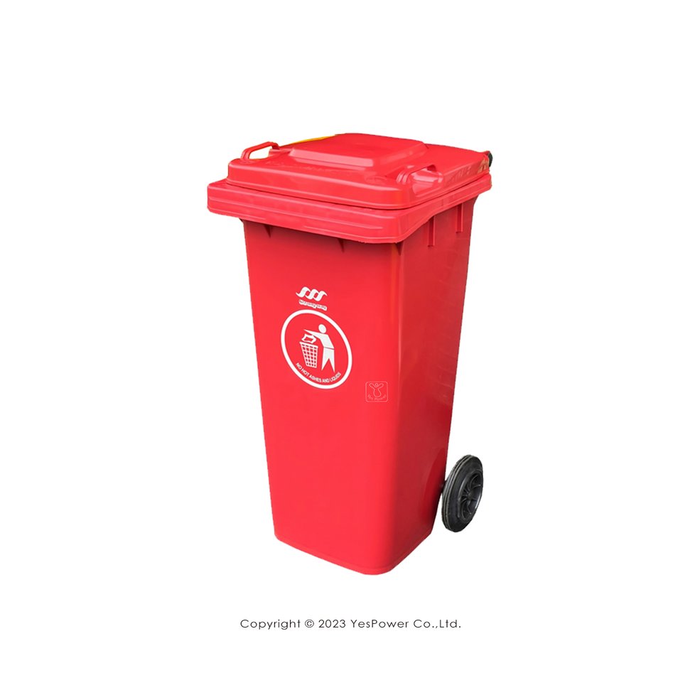 ERB-120R 經濟型托桶(紅)120L 二輪回收托桶/垃圾子車/托桶/120公升