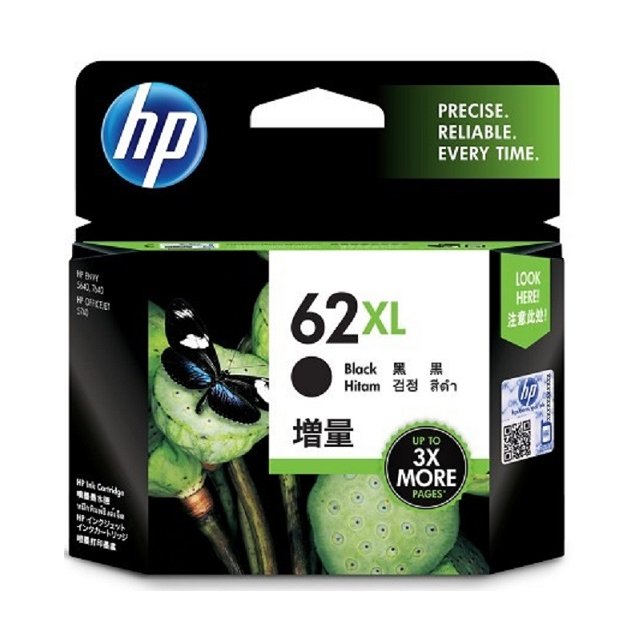 【1768購物網】HP 62XL 黑色高容量墨水匣 C2P05AA