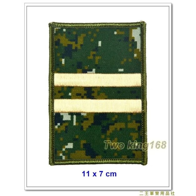 台灣軍警防身百貨用品★☆ 陸軍官校二年級臂章(數位迷彩底)不含氈