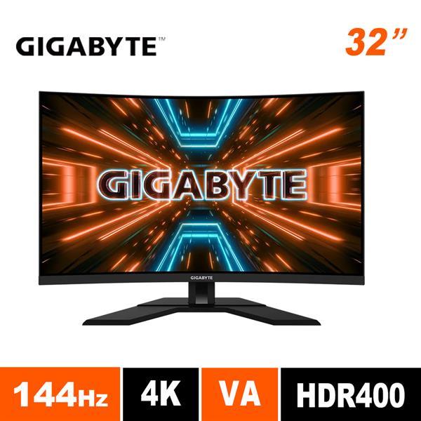 (聊聊享優惠) 技嘉GIGABYTE M32UC 32型 144Hz HDR400 KVM 4K曲面電競螢幕(台灣本島免運費)
