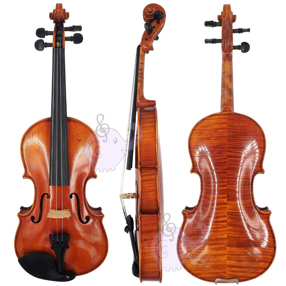 Elegant 小提琴 專業級605 手工虎背紋 提琴-愛樂芬音樂 超值全配
