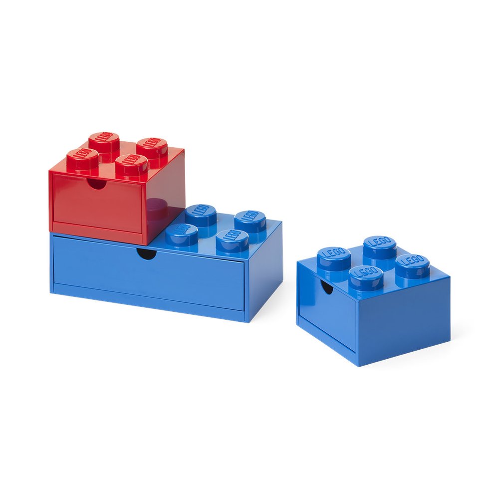 丹麥 Room Copenhagen 樂高 LEGO® 桌上型抽屜三入收納箱組