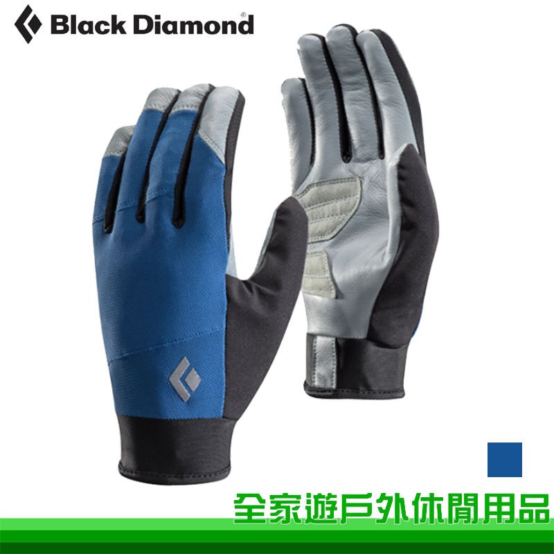 【全家遊戶外】Black Diamond 美國 TREKKER 手套 DENIM 單寧藍 801734 全指手套 攀岩手套 登山裝備