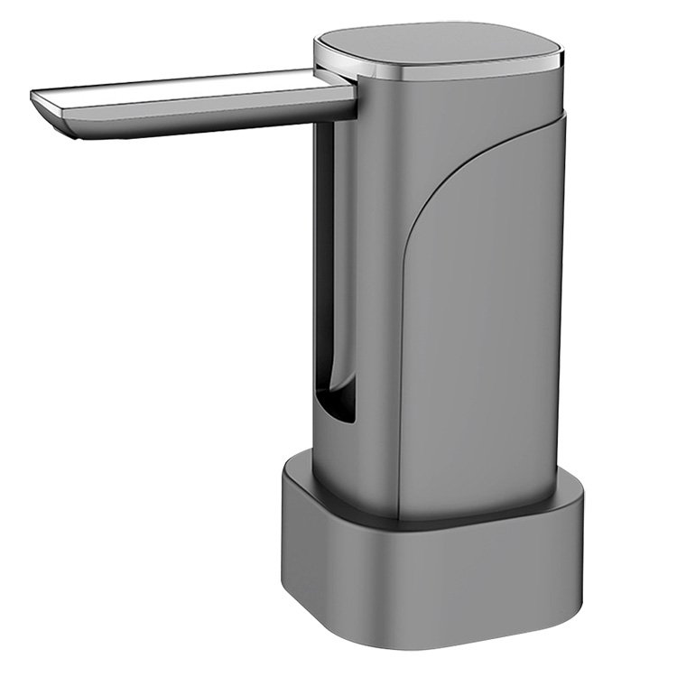 【灰色】摺疊型抽水器 自動抽水器 桶裝水抽水機 USB充電式抽水機 桶裝水飲水機 桌上型抽水器