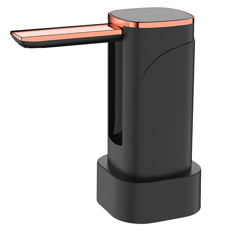 【黑色】摺疊型抽水器 自動抽水器 桶裝水抽水機 USB充電式抽水機 桶裝水飲水機 桌上型抽水器