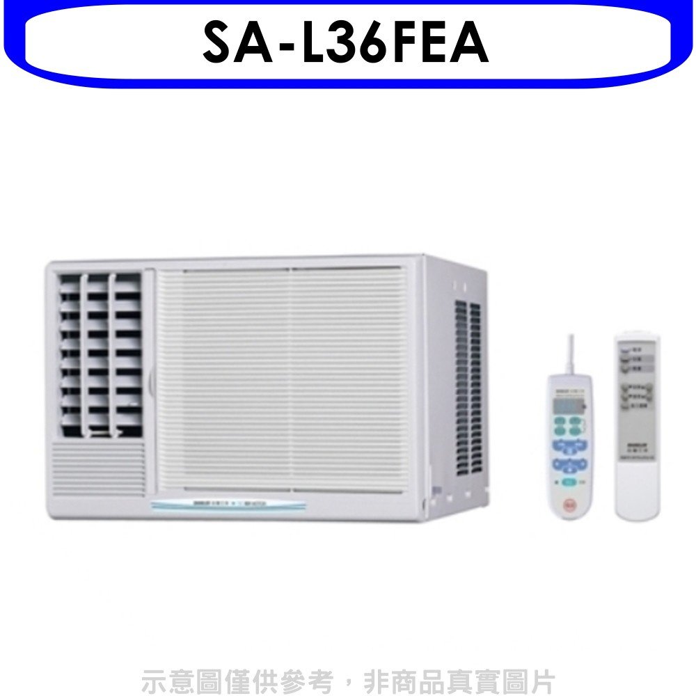 《可議價》台灣三洋【SA-L36FEA】定頻窗型冷氣5坪左吹(含標準安裝)