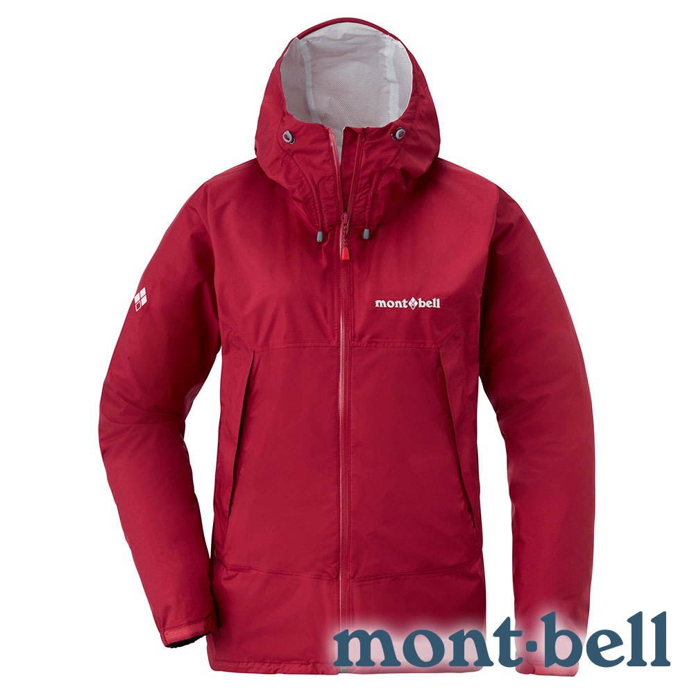 【mont-bell】RAIN HIKER女單件式防水連帽外套『櫻桃紅』1128662 戶外 登山 露營 休閒 時尚 防水 連帽外套
