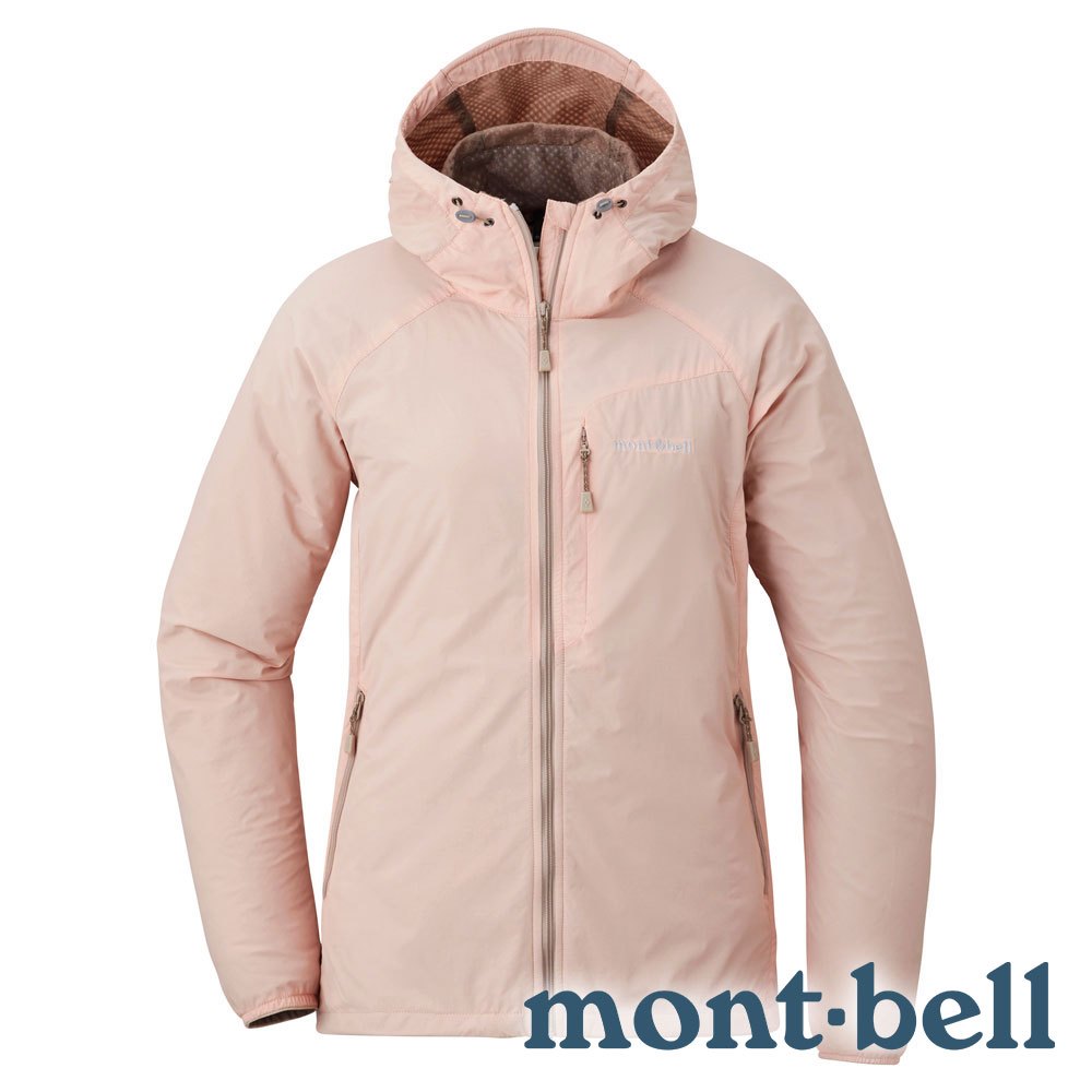 【mont-bell】Light Shell 女輕量軟殼連帽外套『珊瑚粉』1106646 戶外 露營 登山 輕量 連帽外套