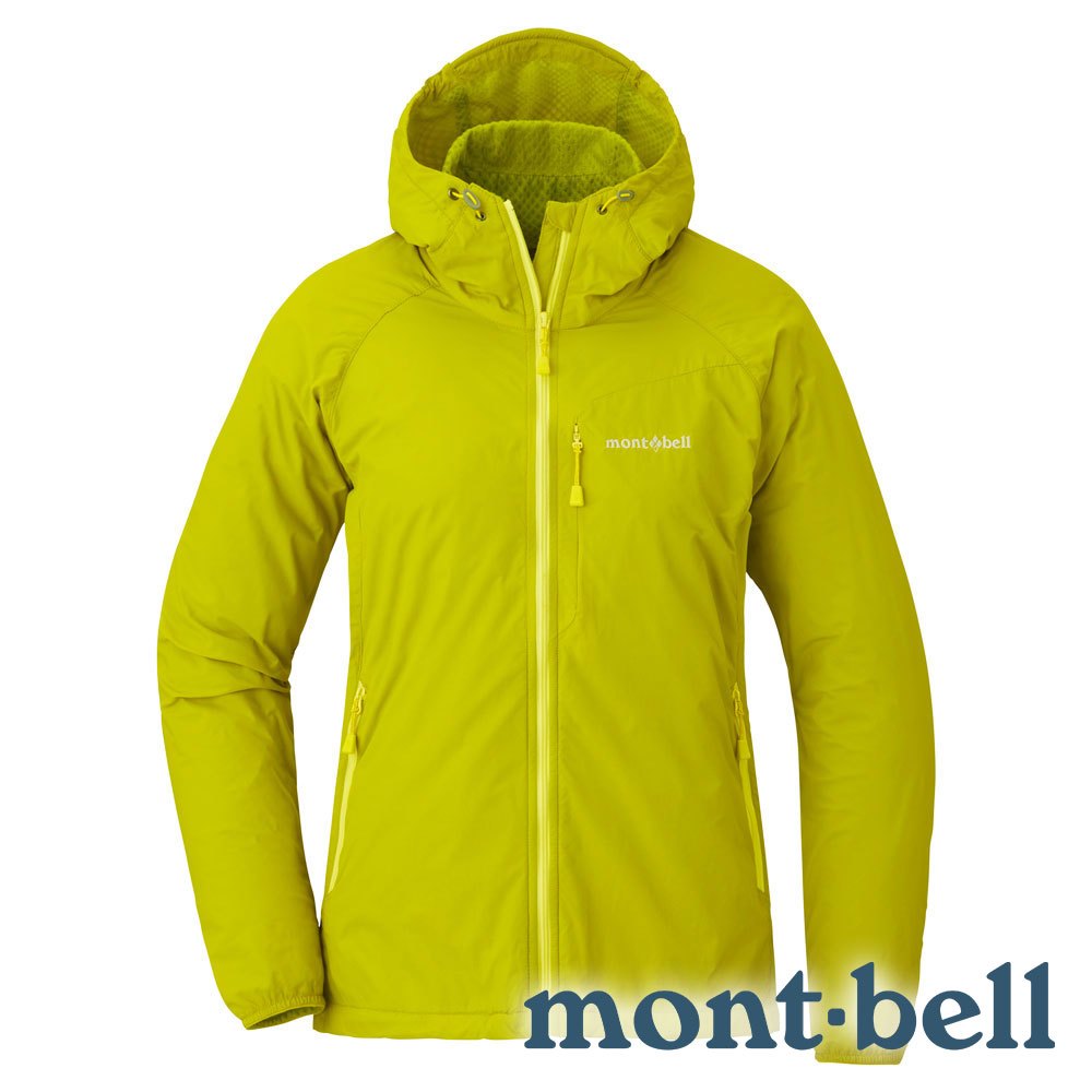 【mont-bell】Light Shell 女輕量軟殼連帽外套『黃』1106646 戶外 露營 登山 輕量 連帽外套