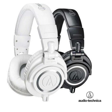 ｛音悅音響｝日本 Audio-Technica 鐵三角 ATH-M50X 黑 / 白 耳罩式 頭戴 監聽耳機 公司貨