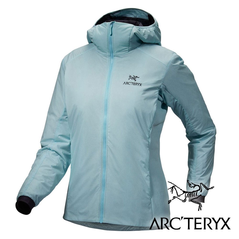 【Arc'teryx 始祖鳥】女Atom化纖連帽外套『流水藍』X006780 戶外 露營 登山 健行 休閒 時尚 保暖 連帽外套