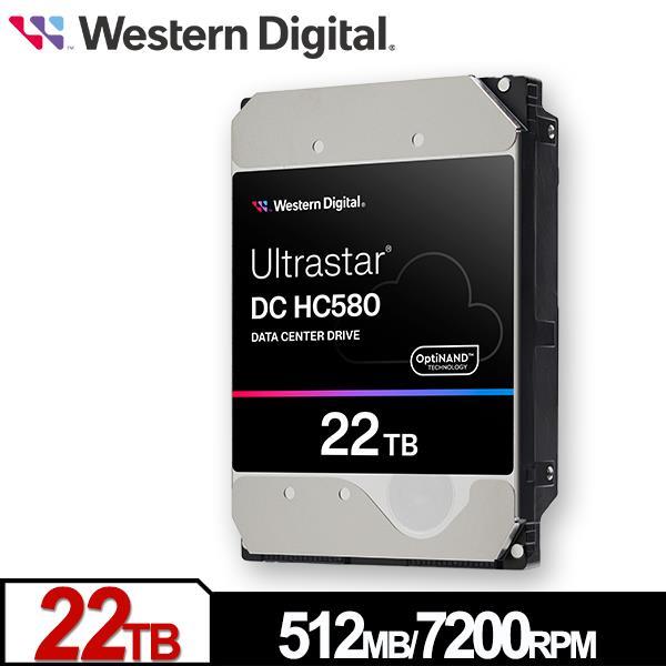 WD Ultrastar DC HC580 22TB 3 . 5吋企業級硬碟(0F62785)