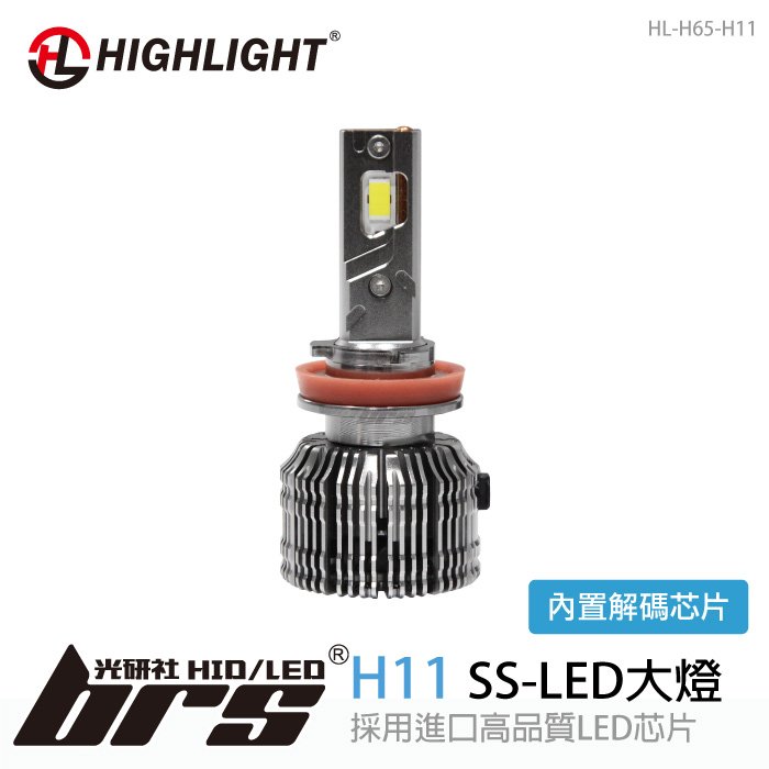 【brs光研社】HL-H65-H11 HIGHLIGHT SS LED 大燈 SUZUKI SOLIO SWIFT GRAND 雅哥 六代 CIVIC FERIO 喜美 K10 CR-V IS250 LS400 RX300
