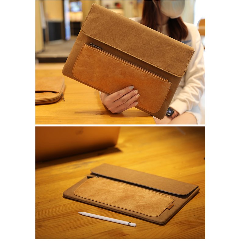 ASUS Zenbook Pro 15 Flip OLED 15.6 吋電源包牛皮紙夾層皮套保護套