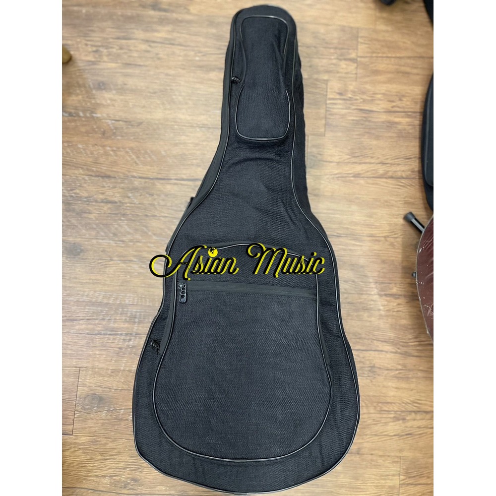 亞洲樂器 41吋以下可用、黑色、一公分厚、高級民謠吉他袋