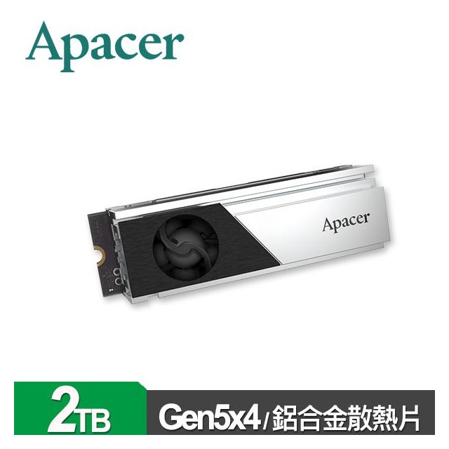 Apacer宇瞻 AS2280F4 2TB(散熱片) M . 2 PCIe 5 . 0 SSD 內接固態硬碟