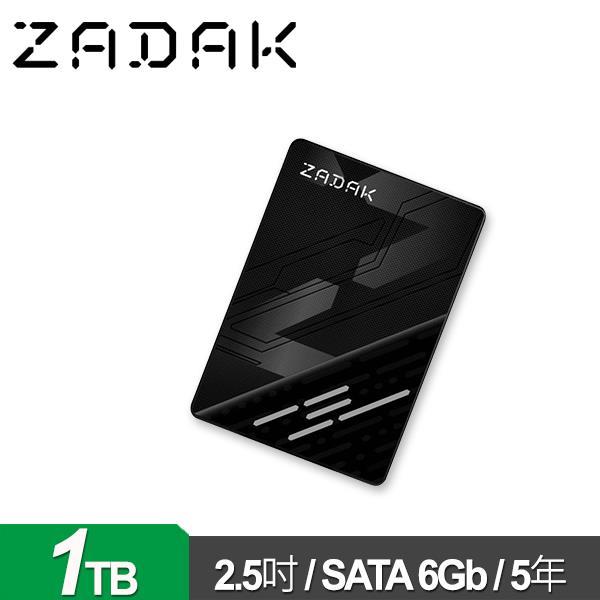 ZADAK TWSS3 1TB 2 . 5吋 SATA SSD 內接固態硬碟